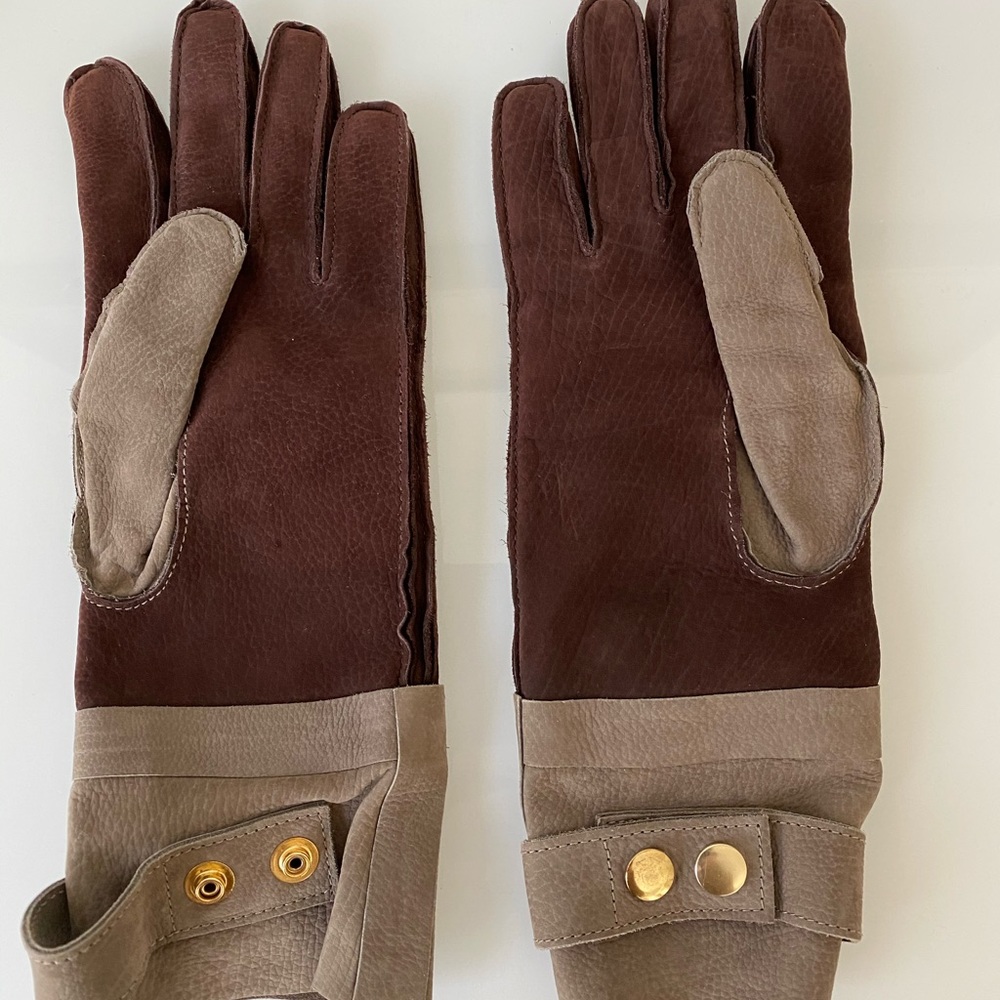 NWT Marni leather color block chic gloves